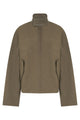 Bottega Veneta Cotton Jacket With Braided Leather Collar