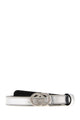 Gucci Silver Nappa Leather Belt