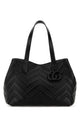 Gucci Black Leather Shopping Bag