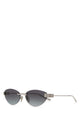 Balenciaga Silver Metal Gossip Sunglasses