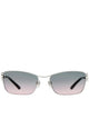 Gucci Grey Metal Glasses