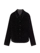 Gucci Black Stretch Velvet Shirt