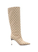 Gucci Beige Polyester Cotton Polyamide Flat Shoes