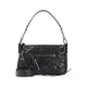 Balenciaga Black Leather Mini Le City Moto Shoulder Bag