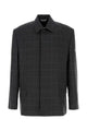 Balenciaga Grey Check Wool Jacket