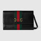 Gucci Black Leather Gucci Horsebit Web Wallet