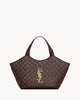 Saint Laurent Dark Brown Nappa Medium Icare Shopping Bag