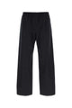Gucci Crafted In Italy From Dark Blue Cotton Canvas, These Gucci Trousers Feature An All-Over Openwork Gg Monogram Motif And A Comfortable Elasticated Drawstring Waistband.