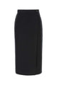Bottega Veneta Black Gabardine Skirt