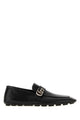 Gucci Leather Loafers With Logo