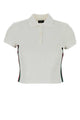 Gucci Ribbed Cotton Jersey Polo Shirt With Web