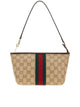 Gucci Brown Leather Gg Coin Pouch