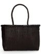 Dragon Difussion Brown Leather Shoulder Bag
