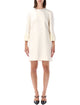 Valentino Garavani Valentino Garavani Embroidered Crepe Couture Mini Dressdescription En