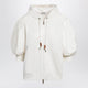 Moncler White Short-Sleeve Jersey Sweatshirt