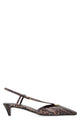 Fendi Slingback Fendi Ffold In Leather