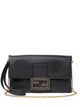 Fendi Nappa Leather Mamma Baguette Pouch With Chain