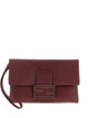 Fendi Nappa Leather Mamma Baguette Pouch With Chain