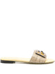 Fendi Snakeskin Leather Slides