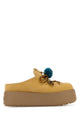 Fendi Beige Nubuck Apres Chic Mules