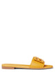 Fendi Yellow Leather Baguette Slides