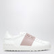Valentino Garavani Open Sneakers In White/Antique Pink