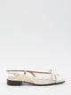 Valentino Garavani Valet Du Roi Slingback Ballerina Ivory