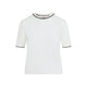 Valentino Avorio Nero Knit Wool T-Shirt