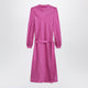Valentino Garavani Fuchsia Silk Jacquard Midi Dress
