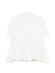 Alaia Top Mc Natural Stitch With Ruffle
