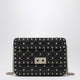 Valentino Garavani Mini Rockstud Spike Top Handle Bag In Black Leather