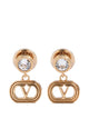 Valentino Garavani Ovalette Metal And Swarovski® Crystal Earrings
