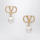 Valentino Garavani Oro Cream Earrings