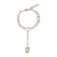 Alexander Mcqueen Pave' Skull Bracelet - - Metal - Gold