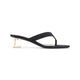 Saint Laurent Black Sip Sandals
