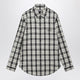 Balenciaga Regular-Fit Checked Cotton Flannel Shirt In White/Black