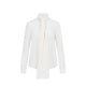 Saint Laurent Lavallière Blouse In Silk Crepe De Chine