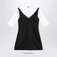 Balenciaga Hybrid Chemisier Mini Dress In Wool And Silk Black