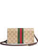 Gucci Brown Leather Gg Coin Pouch