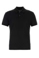 Gucci Black Cotton Gg Monogram Polo Shirt