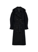 Anine Bing Black Cotton Maxi Trench Coat