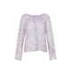 Alberta Ferreti Printed Organza Blouse