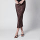 Anine Bing Leopardprint Silk Midi Skirt