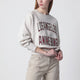 Anine Bing Harry Shrunken La Beige Mélange Sweatshirt