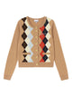 Ganni Argyle Button Cardigan