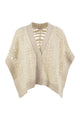 Peserico Openwork Knit Poncho With Sequins