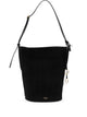 Alaia Basket Bag S Black Suede Black Leather