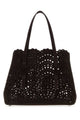 Alaia Dark Brown Suede Mina 25 Handbag