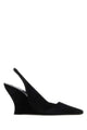 Alaia Black Suede Wave Pumps