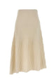 Alaia Ivory Wool Blend Skirt